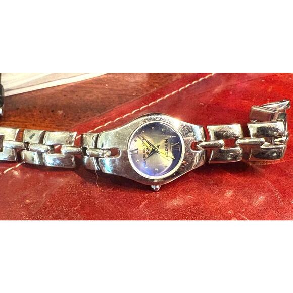 Women's Silver Tone 23mm Armitron Watch, WR 30M, Lavender Face - Picture 2 of 4